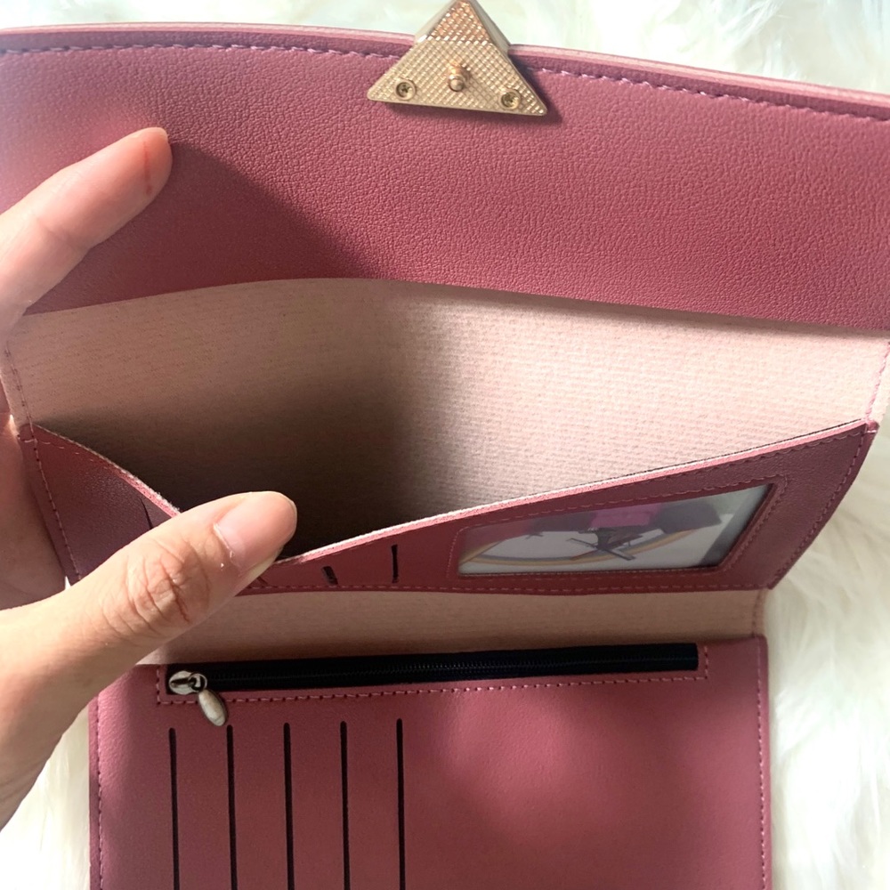 Pink Leather Wallet - Picture 5 of 6